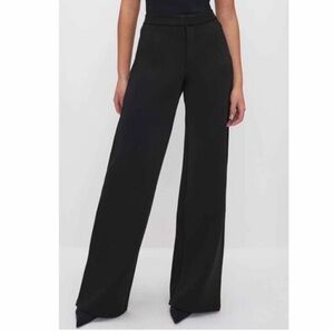 Good American Black Wide-Leg Pants